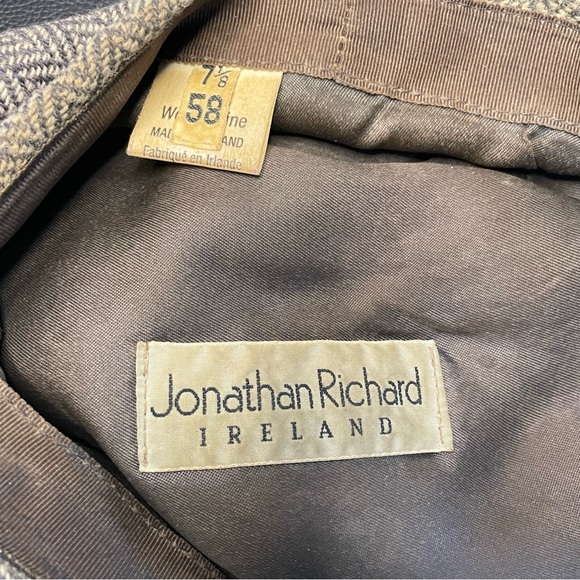 Jonathan Richard herringbone tweed Irish wool cap size 7 1/8. - Picture 4 of 6